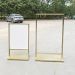 Bảng Standee khung inox vàng