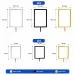 Kích thước bảng thông báo gắn đầu cột chắn dây chùng A3 A4