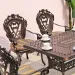 Bàn ghế nhôm đúc phong cách hoàng gia đẹp