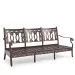 Ghế sofa dài 3 chỗ của bộ bàn ghế nhôm đúc sân vườn
