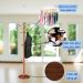 Cây treo quần áo gỗ kết hợp inox