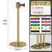 Cột chắn inox vàng chân đế chữ U 2m Paloca