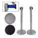 Cột chắn inox trắng