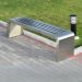 Ghế công viên không tựa bằng inox