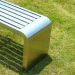 Ghế công viên không tựa bằng inox