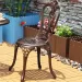 Ghế nhôm đúc mẫu vương miện dùng ngoài trời