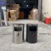 Thanh lý thùng rác trang trí hình bán nguyệt