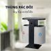 Thùng chứa rác thép 2 ngăn