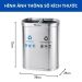 Thùng đựng rác inox 2 ngăn không nắp