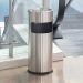 Thùng rác inox có gạt tàn tròn Ø25cm