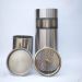 Thùng rác inox có gạt tàn tròn Ø25cm
