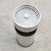 Thùng đựng rác inox có gạt tàn tròn Ø30cm
