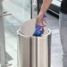 Thùng đựng rác inox tròn nắp lật Ø35cm