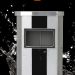 Thùng rác bằng inox khối chữ nhật