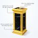 Thùng rác đá hoa cương có gạt tàn thuốc
