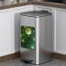 Thùng rác inox đạp chân vuông 30L