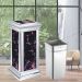 Thùng rác giả đá có gạt tàn bằng inox