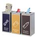 Thùng rác inox 3 ngăn ngoài trời