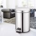 Thùng rác inox 304 đạp chân tròn 30L