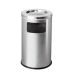 Thùng rác gạt tàn inox Ø38cm