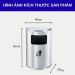Thùng rác inox bán nguyệt