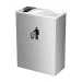 Thùng rác inox chữ nhật nắp bập bênh