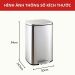 Thùng rác inox đạp chân vuông 12L