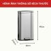Thùng rác inox đạp chân vuông 16L