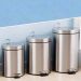 Thùng rác inox đạp chân tròn