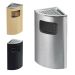 Thùng rác inox đặt góc có gạt tàn