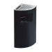 Thùng rác inox gạt tàn màu đen hình rẻ quạt