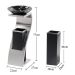 Thùng rác inox gạt tàn hình chữ Z