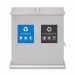 Thùng rác inox nắp lật 2 ngăn