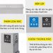 Thùng rác inox nắp lật 2 ngăn