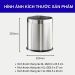 Thùng rác inox tròn 2 lớp