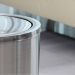 Thùng rác inox tròn nắp bập bênh Ø30cm
