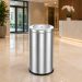 Thùng rác nắp bập bênh tròn Ø38cm bằng inox