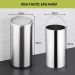 Thùng rác inox tròn nắp bập bênh Ø30cm