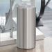 Thùng rác inox tròn nắp lật Ø25cm