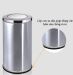 Thùng rác inox tròn nắp lật Ø25cm