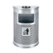 Thùng rác inox bán nguyệt có gạt tàn