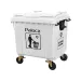 Thùng đựng rác nhựa 1100L HDPE có bánh xe, nắp đậy Paloca