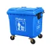 Thùng đựng rác nhựa 1100L HDPE có bánh xe, nắp đậy Paloca