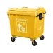 Thùng đựng rác nhựa 1100L HDPE có bánh xe, nắp đậy Paloca