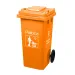 Thùng rác nhựa 120L màu cam