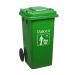 thùng rác nhựa 120 lít màu xanh lá