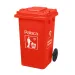 Thùng rác nhựa 240L màu đỏ