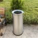 Thùng rác inox tròn nắp hở