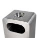 Thùng rác vuông Inox gạt tàn thuốc