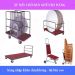 Xe đẩy bàn tròn, mâm kính tròn